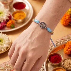 Silver rakhi