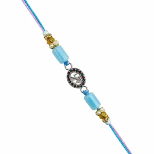 Shree Blue Silver Rakhi