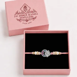 Shree Blue Silver Rakhi