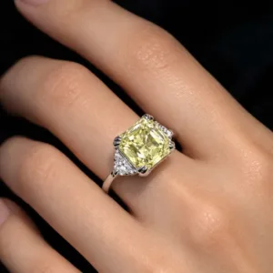 Luminous Trio 925 silver adjustable ring worn on hand