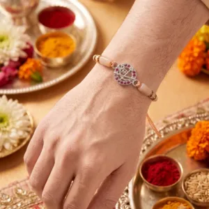 Silver rakhi