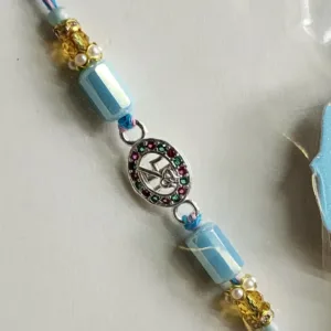 Shree Blue Silver Rakhi